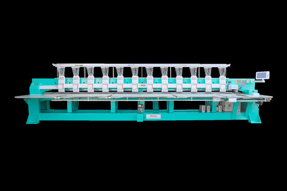 Máquina de bordados de 6 cores com cabeça múltipla com função de aparador automático