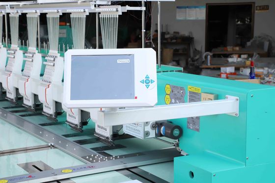 Máquina de bordados de 6 cores com cabeça múltipla com função de aparador automático