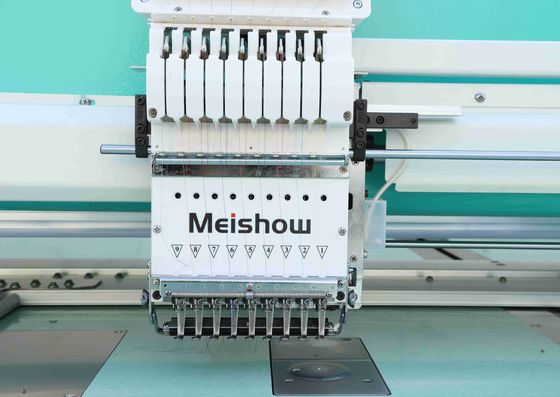 Máquina de bordado computorizada com várias agulhas 9 agulhas 24 cabeça