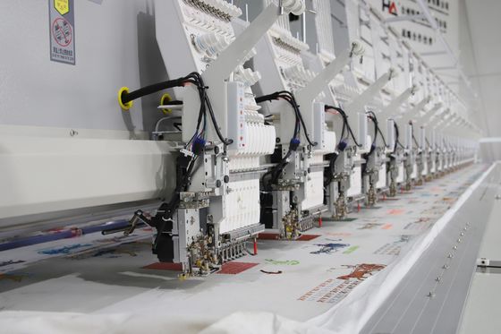 Máquina de bordado de sequins comerciais 15 cabeças 9 agulhas 1 ano de garantia