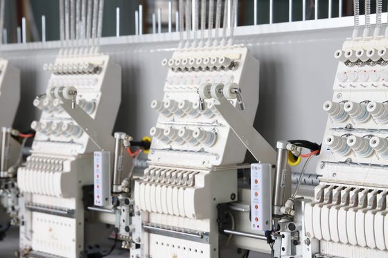 9 Agulhas Máquina de bordado duplo de lenços 20 Cabeça 10,5m*2,3m*1,25m
