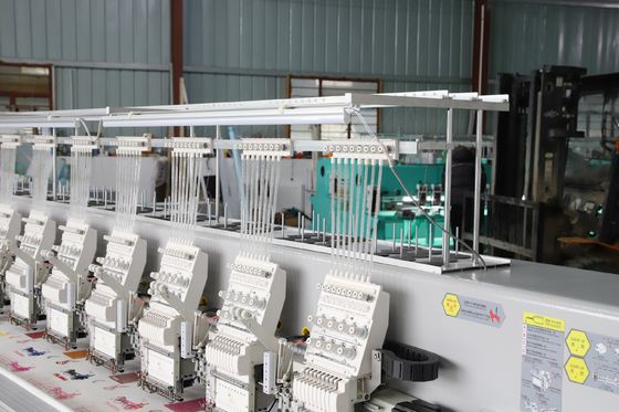 Máquina de bordar acessórios de lenços de segurança, Máquina de bordar agulhas múltiplas 28 Cabeça