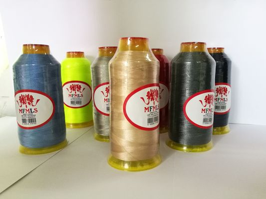 120D 100% poliéster de bordados de fios 5000 metros por cone para bordados e costura