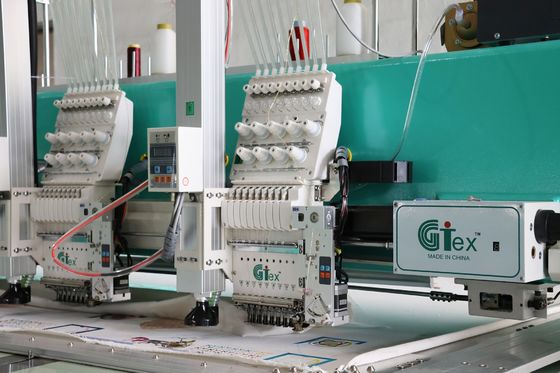 Máquina de bordado de corte a laser de moldura de alumínio 20 cabeças Área de personalização