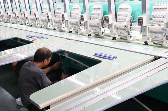 9 Agulhas Máquina de bordado de corda fácil 15 cabeças Máquina de bordado de corte a laser