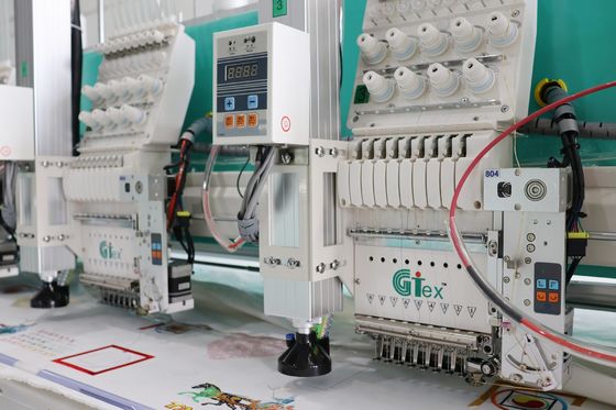 Máquina de bordado por cordão computadorizado, Máquina de bordado por corte a laser 18 cabeças