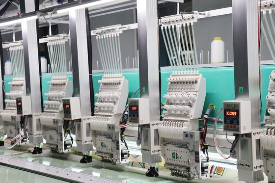 9 Agulhas Máquina de bordado de corda fácil 15 cabeças Máquina de bordado de corte a laser