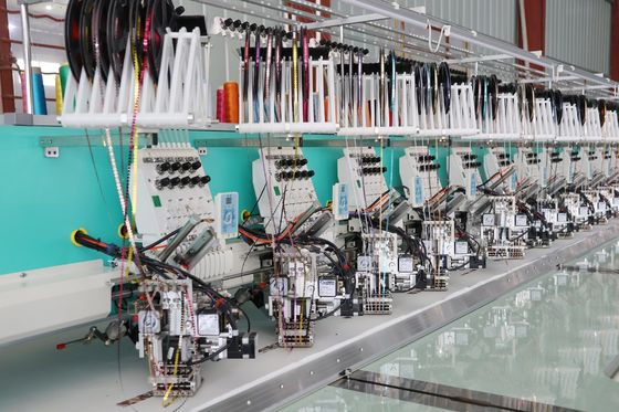 20 Cabeças Máquina de Computador de Bordado de Sequin 220V 380V Voltagem