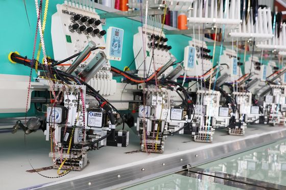 Computador 6 Tamanhos Sequins Máquina de bordado 9 Agulhas 20 Cabeças Equipamento de bordado