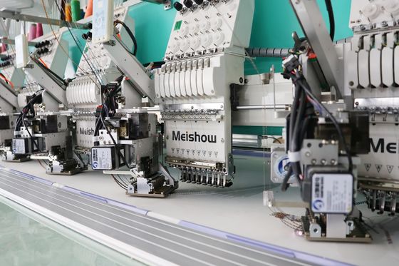 Computador 6 Tamanhos Sequins Máquina de bordado 9 Agulhas 20 Cabeças Equipamento de bordado