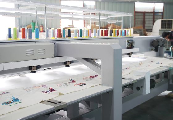 13 Línguas Máquina de bordado de cordas Máquina de bordado de lenços de parede de alta velocidade