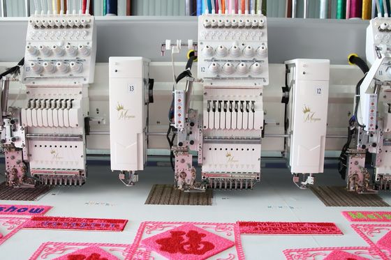 15 cabeças Máquina de bordado de toalhas misturadas, máquina de bordado de sequins computadorizada