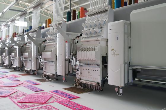 15 cabeças Máquina de bordado de toalhas misturadas, máquina de bordado de sequins computadorizada