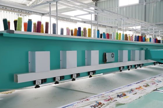 10 cabeças Máquina de bordado de lenço único Máquina de bordado computadorizada de alta velocidade