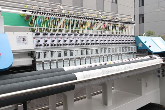 Máquina de bordado de colchas computadorizada 22 cabeças 3 agulhas sem anexos