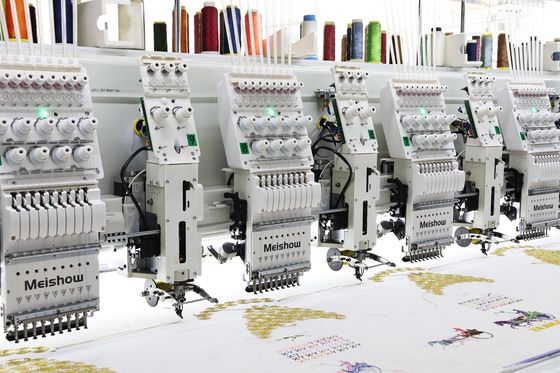 12 cabeças de bordados de fita mista Máquina de computador de alta velocidade