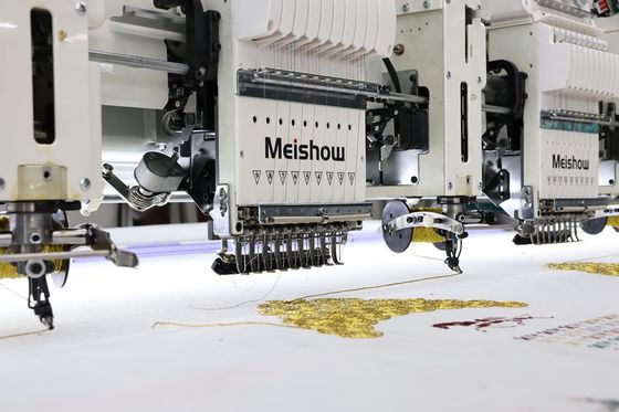 12 cabeças de bordados de fita mista Máquina de computador de alta velocidade