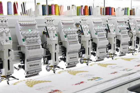 12 cabeças de bordados de fita mista Máquina de computador de alta velocidade